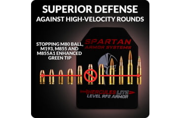 Image of Spartan Armor Systems Hercules LITE RF2/III+ Aluminum Oxide Ceramic Body Armor Plates