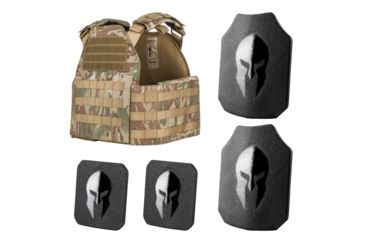 Image of Spartan Armor Systems Spartan Armor/Sentinel Plate Carrier and AR550 Level III+ Body Armor Package, Multi-Cam, Adjustable, SAS-PKG550-STNL-MC-KIT, SAS-PKG550-STNL-MC-KIT