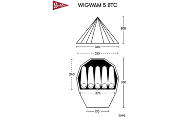 Image of SPATZ Wigwam 5 BTC Tent, Brown Sand, 2829897004222