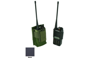 Image of Specter Gear MOLLE Radio Pouch, Fits Baofeng UV-9R, Black, 1229 BLK
