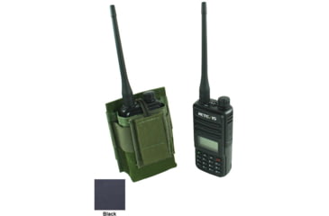 Image of Specter Gear MOLLE Radio Pouch, Fits Retevis RT85, Black, 1237 BLK
