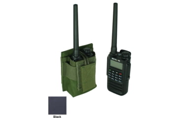 Image of Specter Gear MOLLE Radio Pouch, Fits Retevis RT87, Black, 1213 BLK
