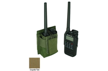 Image of Specter Gear MOLLE Radio Pouch, Fits Retevis RT87, Coyote, 1213 COY