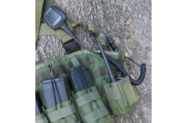 Image of Specter Gear MOLLE Radio Pouch, Fits Retevis RT87, OD Green, 1213 OD