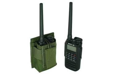 Image of Specter Gear MOLLE Radio Pouch, Fits Retevis RT87, OD Green, 1213 OD