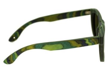 Image of Spectrum Sunglasses Kalama S104GN Sunglasses, Green Stripe FRAME, Green Lens SSGS104GN