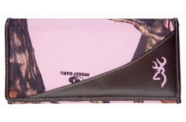 Image of Browning Women's Wallet Continental Mobup Pink Camo/br