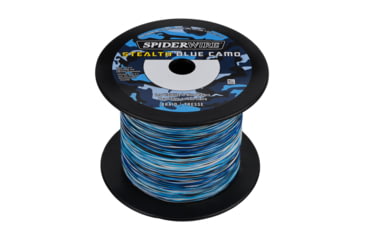 Image of Spiderwire Stealth Blue Camo Superline, 0.009in/0.22mm, 15lb/6.8kg, 3000yd/2743m, 6lb, Blue Camo, SS15BC-3000