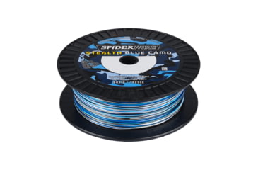 Image of Spiderwire Stealth Blue Camo Superline, 0.020in/0.50mm, 100lb/45.3kg, 500yd/457m, 25lb, Blue Camo, SS100BC-500