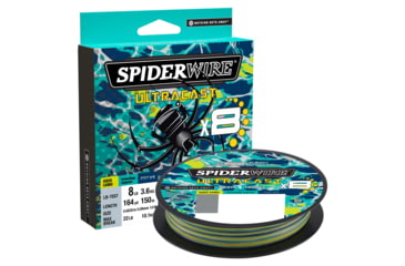 Image of Spiderwire Ultracast Braid Superline, 0.0035in/0.19mm, 8lb/3.6kg, 328yd/300m, 2lb, Aqua Camo, SUCVP8-AQC