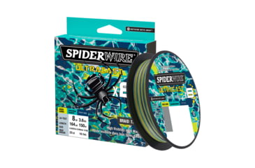 Image of Spiderwire Ultracast Braid, Superline, 100lb test 2187yd , Aqua Camo, Boxed, SUCBK100-AQC