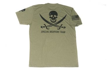Image of Spikes Tactical Mens - T-Shirt - Throwback Special Weapons Team, Military Green, 2XL SGT1073-2X