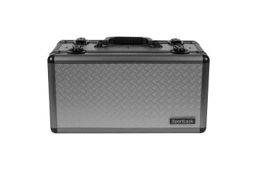 Image of Sportlock AlumaLock Double-Sided Handgun/Range Case,7.6x16.9x2.8,Gray 00005G