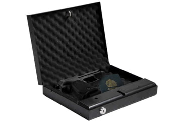 Image of Sports Afield SA-HD1 Home Defense Quick Access Vault, Biometric Lock, 1 Handgun, 2.5 x 11 x 8.5in, Black, No FRT, SAHD1BIO