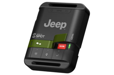 Image of SPOT Gen4 Satellite GPS Messenger, Jeep Edition, Black/Green, SPOT Gen4 Jeep