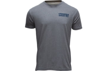 Image of Springfield Armory American Flag Short Sleeve T-Shirt - Mens, Gray, Medium, GEP7125M