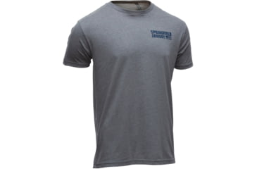 Image of Springfield Armory American Flag Short Sleeve T-Shirt - Mens, Gray, Medium, GEP7125M