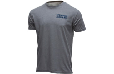 Image of Springfield Armory American Flag Short Sleeve T-Shirt - Mens, Gray, Medium, GEP7125M