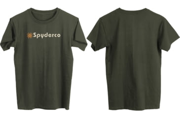 Image of Spyderco Bug Logo T-Shirt, Military Green, Large, SPY-TS03GR-L