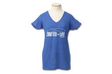 Image of Spyderco Crafted For Life Print T-Shirt - Womens, Blue, Medium, TSWCFLM