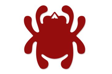 Image of Spyderco Mirror Decal Bug - Red, Red STK3