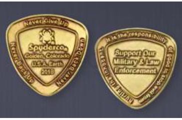 Image of Spyderco SpyderCoin 2018, Gold, COIN2018