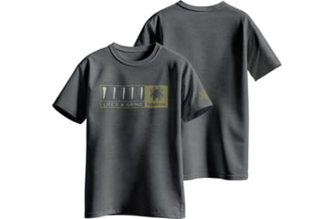 Image of Spyderco Life's A Grind T-Shirt - Men's, Heather Grey, Large, TS05HGY_L