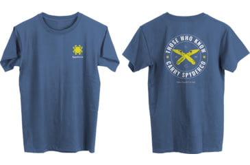 Image of Spyderco Those Who Know T-Shirt - Mens, Blue, 2XL, SPY-TS01BL-2XL
