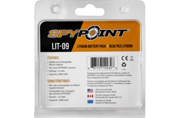 Image of Spypoint Spare Rechargeable Lithium Battery, Black LIT-09