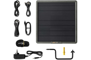 Image of Spypoint SPLB-22 Solar Panel, 6/9/12V For Spypoint Cameras, Black, 5548