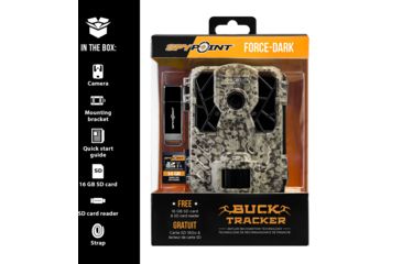 Image of Spypoint Ultra Compact 12 MP 42 LEDs Trail Camera, Camo, FORCE-DARK