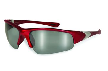 Image of SSP Eyewear Entiat CF+ Bifocal Shooting Glass Readers w/ 1.50 Magnification, Red Frame, Mirrored Lens 011711951628