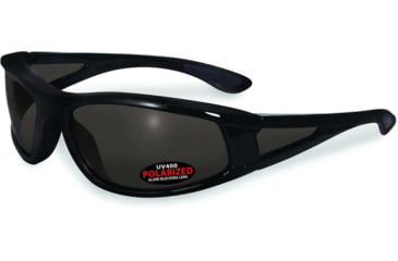 Image of SSP Eyewear Puyallup Polarized Sunglasses, Black Frame, Gray Lens, PUYALLUP BLK GRY