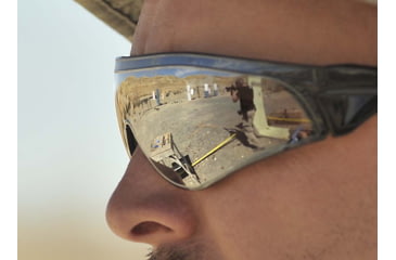 Image of SSP Eyewear Sammamish Safety Glasses, Black Frame, Mirrored Lens, SAMMAMISH M