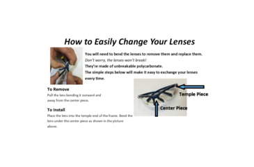 Image of SSP Eyewear Top Focal Assorted Interchangeable Shooting Glasses w/ 2.25 Magnification, Black Frame, Amber, Clear And Smoked Lenses, TF225 AST KIT