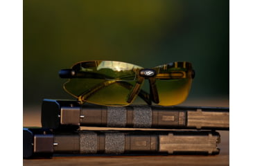 Image of SSP Eyewear Top Focal Shooting Glasses Premier Kit, 1.00, Matte Black Frame, Amber, Clear, and Smoked Lenses, TF100 PREMIER KIT