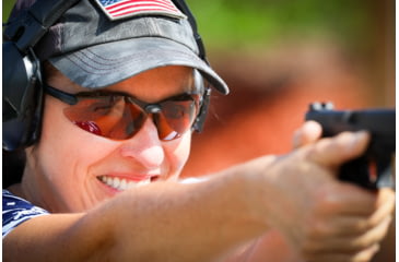 Image of SSP Eyewear Top Focal Shooting Glasses Premier Kit, 1.00, Matte Black Frame, Amber, Clear, and Smoked Lenses, TF100 PREMIER KIT