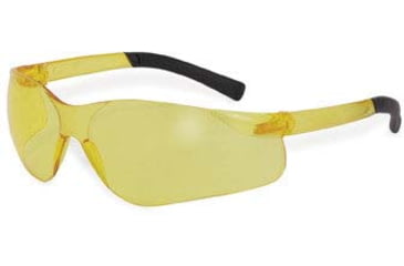 Image of SSP Eyewear Turbo Safety Glasses, Black Frame, Amber Lens, TURBO AM