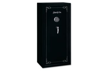 Image of Stack-On 22-Gun, Electronic Lock, Fully Convertible, Matte Black, Medium SS-22-MB-E-DS