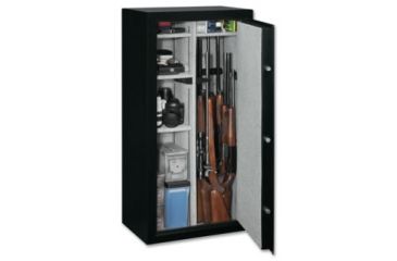 Image of Stack-On 22-Gun, Electronic Lock, Fully Convertible, Matte Black, Medium SS-22-MB-E-DS