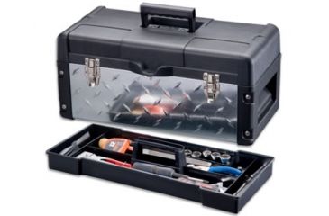 Image of Stack-On 22in. Deluxe Galv. Tool Box (Tread Plate), Small DXG-22-1-DS