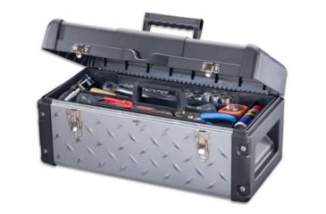 Image of Stack-On 22in. Deluxe Galv. Tool Box (Tread Plate), Small DXG-22-1-DS
