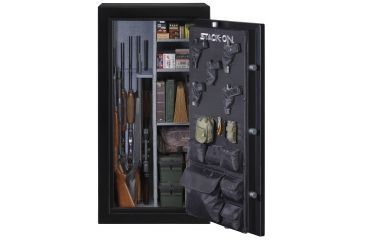 Image of Stack-On 27-30 Gun with Electronic Lock,, Matte Black E-30-MB-E-S