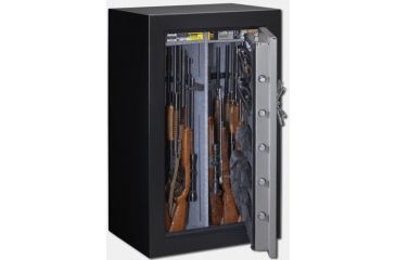 Image of Stack-On 36-Gun Safe w/Back-lit Electronic Lock,35.25x26.75x59in,Black/Silver TD14-36-SB-E-S