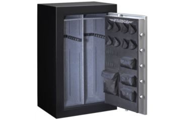 Image of Stack-On 36-Gun with Combination Lock, Matte Black/Silver, Black/Silver, Large TD-36-SB-C-S