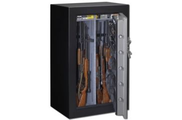 Image of Stack-On 36-Gun with Combination Lock, Matte Black/Silver, Black/Silver, Large TD-36-SB-C-S