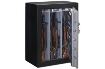 Image of Stack-On 54-Gun with Back-lit Electronic Lock, Black/Silver, Black/Silver, Large TD-54-SB-E-S