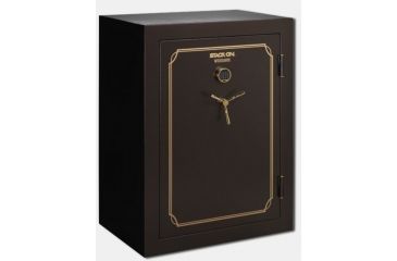 Image of Stack-On 60-Gun Safe w/Back-lit Electronic Lock,43x28.5x59in,Brown Hammertone W-60-BH-E-S