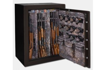 Image of Stack-On 60-Gun Safe w/Back-lit Electronic Lock,43x28.5x59in,Brown Hammertone W-60-BH-E-S