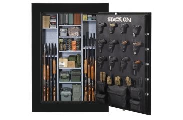 Image of Stack-On 72 in TALL, 62-90 Gun with Electronic Lock,, Matte Black E-90-MB-E-S-72